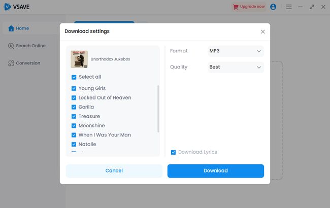 Download Apple Music settings