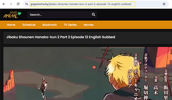 GOGOAnime　リンク