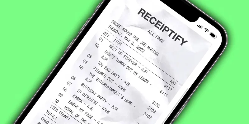 receiptify use