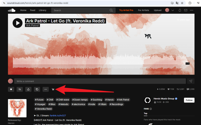 SoundCloud shopping cart icon