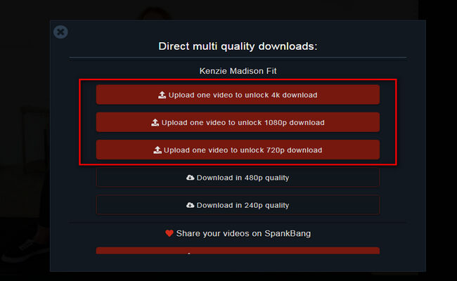 SpankBang video quality options be locked