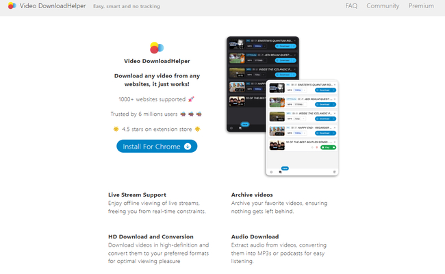 Video DownloadHelper official screenshot