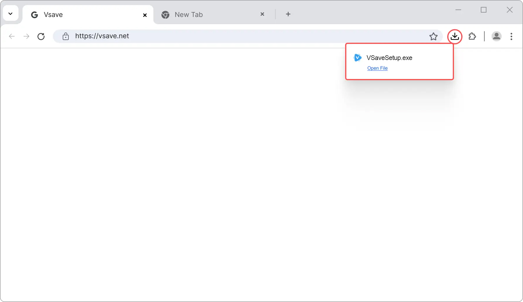 Vsave browser's downloaded folder