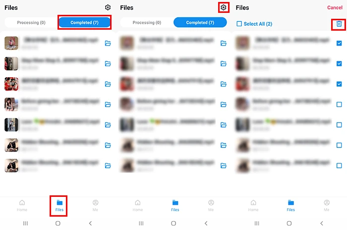 Vsave downloaded files