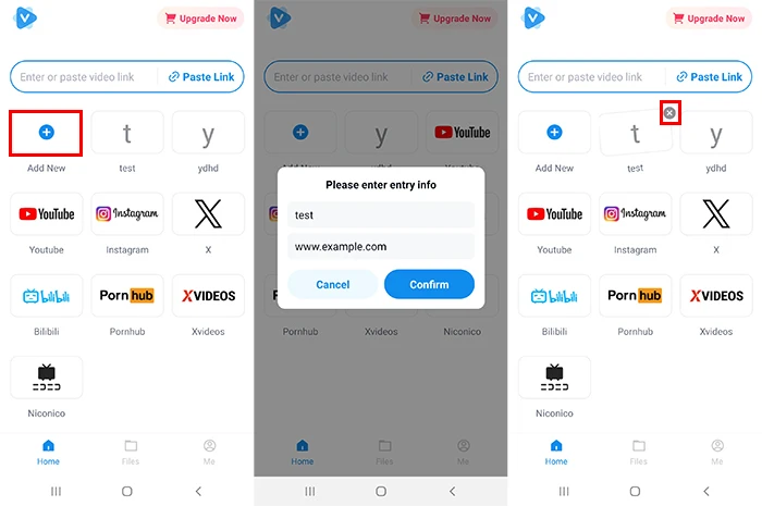 Add or Remove Favorite Sites