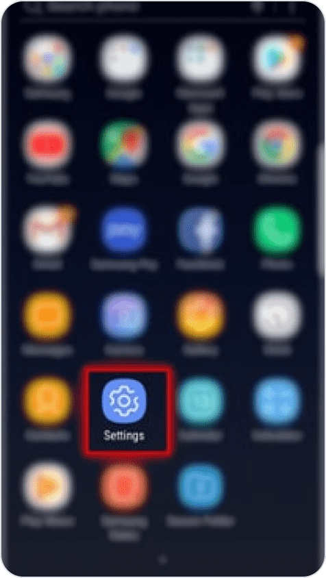 Open "settings"